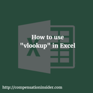 How to use vlookup in Excel