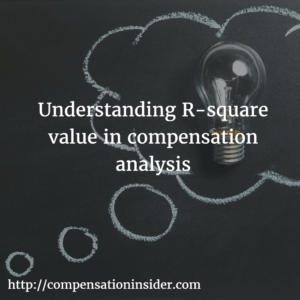 Understanding R-square value in compensation analysis