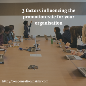 3 factors influencing the promotion rate for your organisation