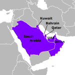 Map of GCC countries - through Wikipedia Map of GCC countries - through Wikipedia