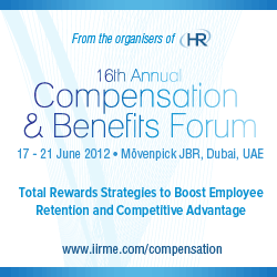 Compensation & Benefits Forum - 17 - 21 June 2012 - Dubai