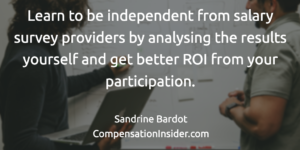 Learn to analyse salary survey results and get btter ROI from your participation