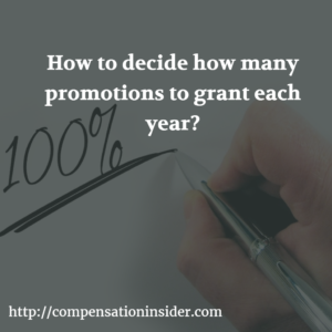 How to decide how many promotions to grant each year