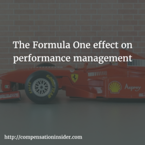 The Formula One effect on performance management