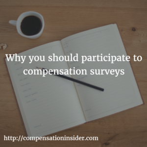 Why you should participate to compensation surveys
