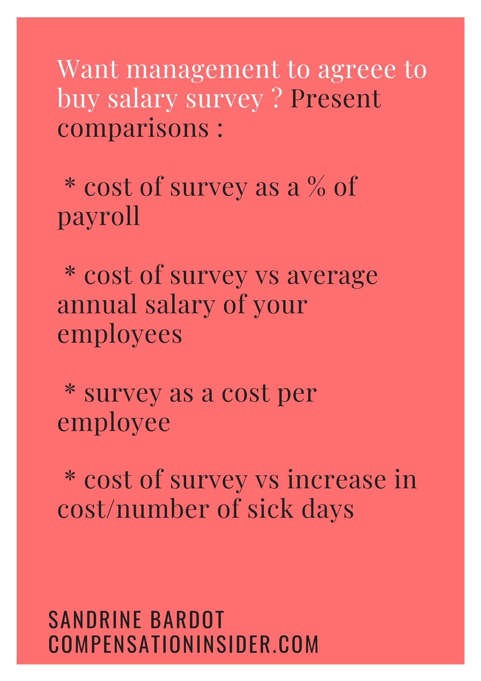 Convince management to pay for salary market data Compensation Insider